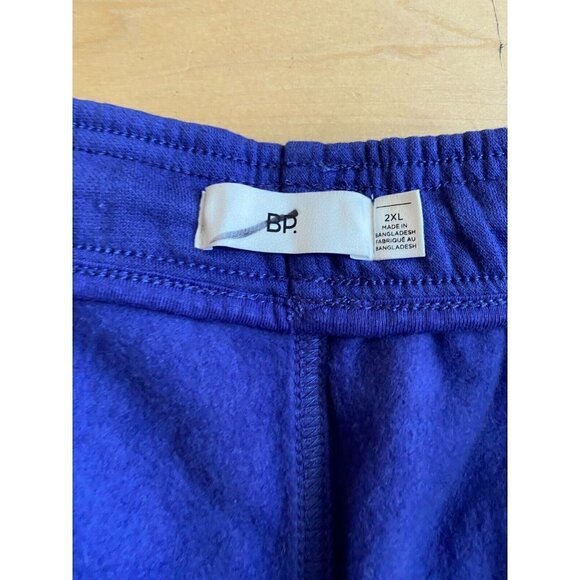 BP Terry cloth stretch casual sweat shorts men's sz 2Xlarge purple - Picture 3 of 5